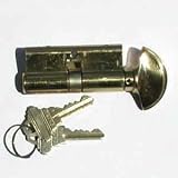 Atrium Door Lock: Keyed Cylinder with Thumb Turn