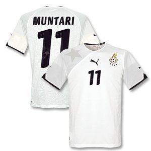10-11 Ghana Home Trikot + Muntari 11-XL