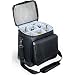Picnic Time Cellar Deluxe 6-Bottle 12V Dc Thermoelectric Cooler w/ Front Pocket (Black/Silver)