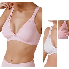 Cotton Wireless Nursing Bra with Comfortable Nursing Flaps & Lactancy Protector Cavity