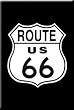 Black Route 6 Refrigerator Magnet