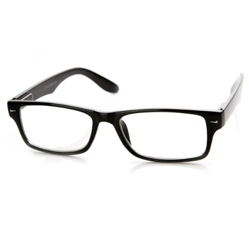 zeroUV - Casual Fashion Horned Rim Rectangular Frame Clear Lens Eye Glasses