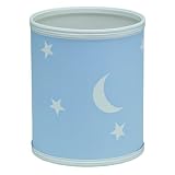 Redmon For Kids Stars And Moons Wastebasket, Blue by Redmon