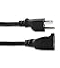 Ubercords 15-Feet 3 Prong Extension Cord, UL Listed
