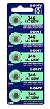 Sony Silver Oxide 1.55V Batteries Size SR712SW (346) (Pack of 5)