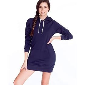 Buy American Apparel California Fleece Pullover Raglan Hoody Dress