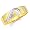 14K Yellow and White 2 Two Tone Gold Men's Round-cut Diamond Wedding Ring Band (0.05 CTW., G-H Color, SI1-2 Clarity) - size 8
