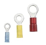 Ancor Marine Grade Electrical Nylon Insulated Double Crip Funnel Entry Ring Terminals with Insulation Grip