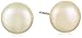 Amazon Collection Sterling Silver Freshwater Cultured Pearl Button Stud Earrings (8-8.5mm)
