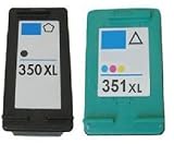 Compatible HP 350XL & 351XL Set de Cartouches d'encre Noir & Couleur