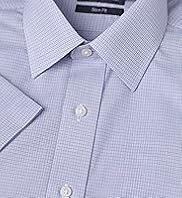 Cotton Rich Non-Iron Slim Fit Overchecked Shirt