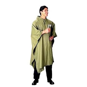 Military Style Rain Poncho - Olive Drab by Rothco