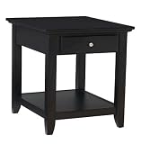 End Table With Shelf by Home Styles - Ebony (5531-20)