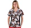 Cherokee Disney 100% Cotton Side Panel Scrub Tops XS-3X) Cherokee Disney 100% Cotton Side Panel Scrub Tops XS-3X)