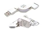 Cables4PC COMBO SET HOME/WALL CHARGER+USB CABLE FOR IPOD NANO / Touch / MINI / VIDEO 5G 30GB 60GB / Iphone