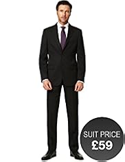 Slim Fit Machine Washable 2 Button Twill Jacket