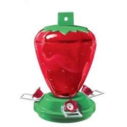 Artline Strawberry Feeder ( 2 feeding stations - 12-oz feeder - 6 1/8'' x 3.25'' x 6.5'' )