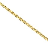 Ladies 18 Flat Woven Link Chain Necklace