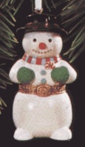 Porcelain Hinged Box 1997 Hallmark Keepsake Ornament QX6772 Porcelain Hinged Box 1997 Hallmark Keepsake Ornament QX6772