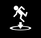 Portal 2 Logo Sticker Decal Peel and Stick White