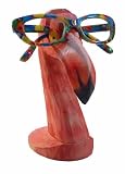 Flamingo Peeper - Wood Eyeglass And Business Card Holder
