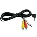 Extra Long 3.5mm to RCA Adapter Stereo TV-Out Cable for Samsung Galaxy S, Captivate, Fascinate, Vibr
