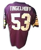 Mick Tingelhoff Signed Minnesota Vikings Purple Throwback Jersey - 7x Pro Bowl