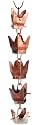 Copper Bucket Rain Chain, 8.5 Foot