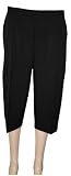 Ladies 3/4 Elasticated Trousers Womens Shorts Pants 12-24