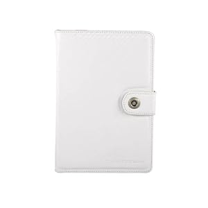 CaseCrown Carbon Weave Organizer Style Case (White) for the Amazon Kindle 2 / Kindle International