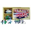 Melissa & Doug Deluxe Vehicles in a Box Jigsaw Puzzles