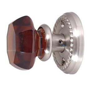 Old Town Glass Privacy Doorknob Set by 