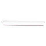 Boardwalk 2051S 10.25 Length, White and Red Stripe Wrapped Jumbo Straw (Case of 2000)