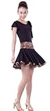 Colorfulworldstore NEW Latin salsa cha cha tango Ballroom Dance Dress-Overall latin dance dress-Top&Skirt