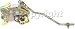 DOOR LATCH mitsubishi PICKUP 87-88 dodge RAM 50 d50 front rh