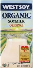 Soymilk, Original, Organic, 32 oz. by Westsoy Soy Beverages