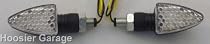LED Motorcycle Turn Signals - Arrow Shaped - Kawasaki Vulcan 500, 750, 800, 1500, 1600, 2000
