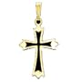 Cross with 18 inch necklace 14K White Gold 24X18mm