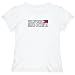 T-Shirt Woman White Elegant Flag 