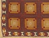 ShalinCraft Home Decor Accessories Double Layered Embroidered Cotton Bedspreads India Block Print (bcov461)