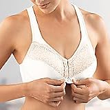 Glamorise : Glamorise Elegance Satin and Lace Front Close Soft Cup Bra