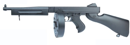 Palco Thompson Military M1A1 Airsoft Rifle with Drum Mag (Black)