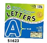 Self-Adhesive Letters, 4, 78 Characters, Blue, Sold as 1 pack