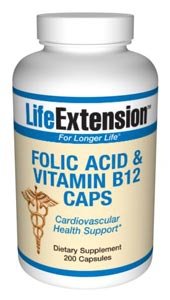 Folic Acid with B12 200 Capsules