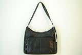 Giani Bernini Napa Leather Organizer Handbag/Purse ~ Black In Color
