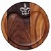 Wood Fleur-de-Lis Mini Round Cutting Board 8"D Set/2