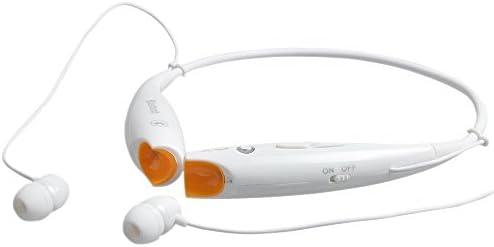 MagicShield HV-800 Wireless Bluetooth Music Stereo Universal Headset Headphone Vibration Neckband Style for iPhone Samsung Cell Phone iPad -White