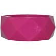1.25 Wide Diamond Patterned Acrylic Bangle In Magenta