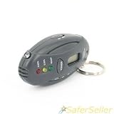 Alcohol Breathalyzer BREATH Tester Timer Keychain