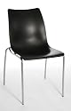 TOPSTAR CH170-0 Besucherstuhl I-Chair Kunststoff schwarz (4 St&uuml;ck)